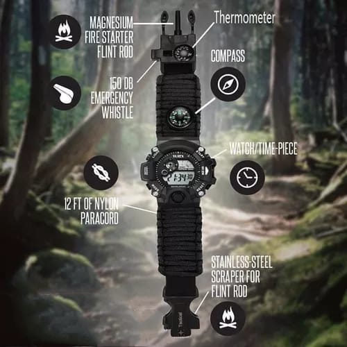 Reloj táctico militar 6 en 1