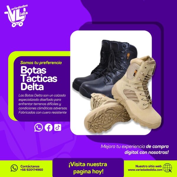 Botas Outdoor Liviana Caña Alta Acolchadas Delta