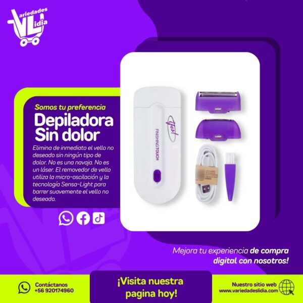 Depiladora sin dolor