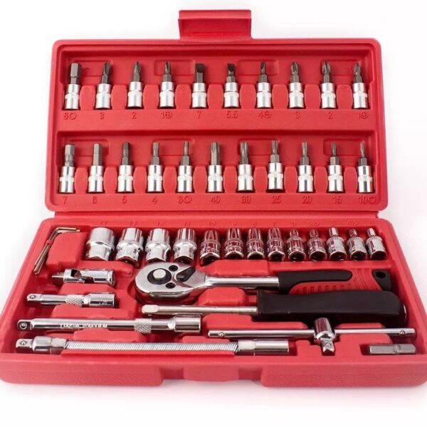 CAJA DE HERRAMIENTAS 46 PIEZAS