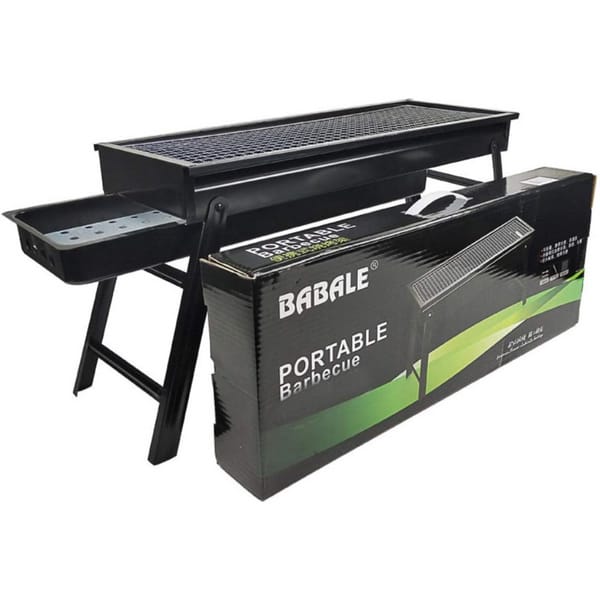 Parrilla a Carbón Portátil de Acero Inoxidable