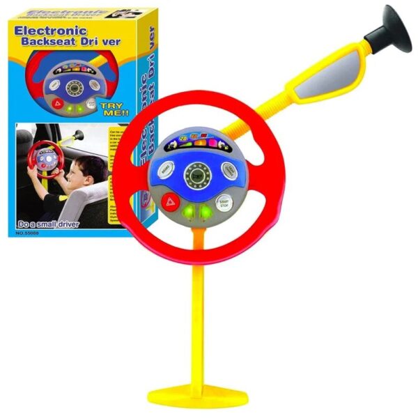 Juguete Manubrio Auto Simulador Luces Y Sonido Volante Musical Niños