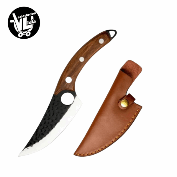 Cuchillo De Caza, Carnicero Forjado A Mano