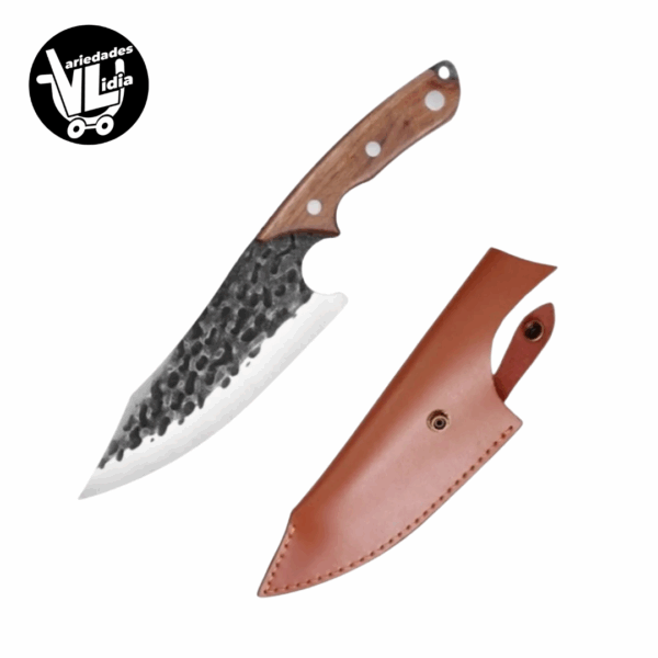 Cuchillo Carnicero Parrillero Y Deshuesado Forjado A Mano