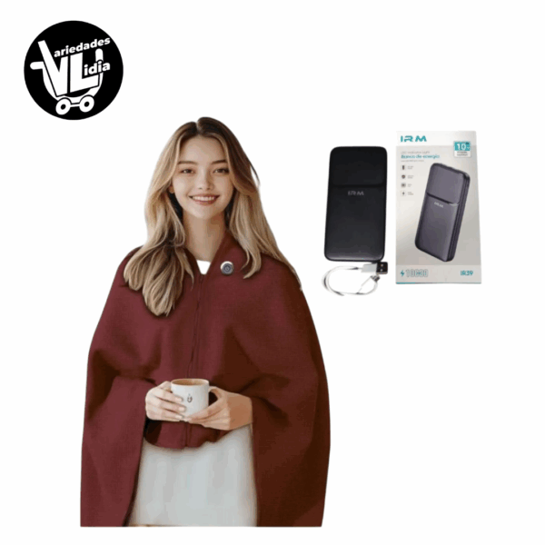 Chal Manta Térmica Usb Mas Bateria Interna (power Bank)