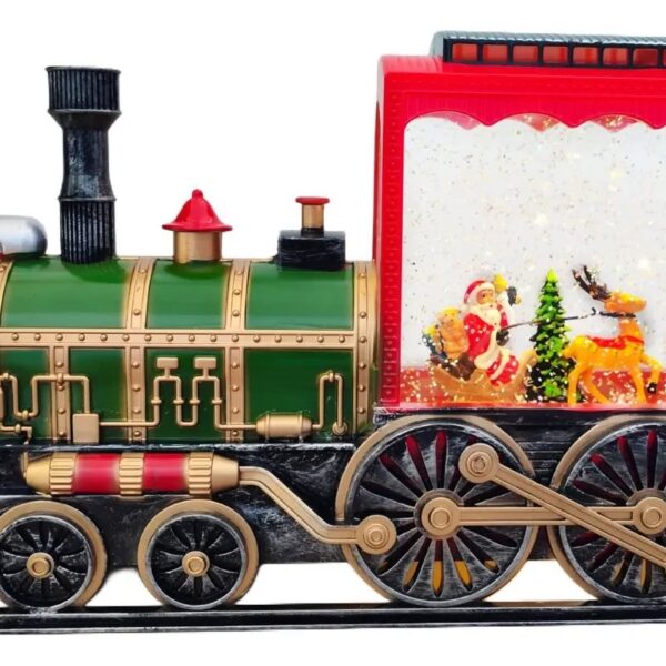 🚂 Tren Navideño Musical con Luces y Movimiento – Decoración Navideña Multicolor.